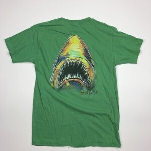 Salt Life Boys T-shirt Size S Green DI32